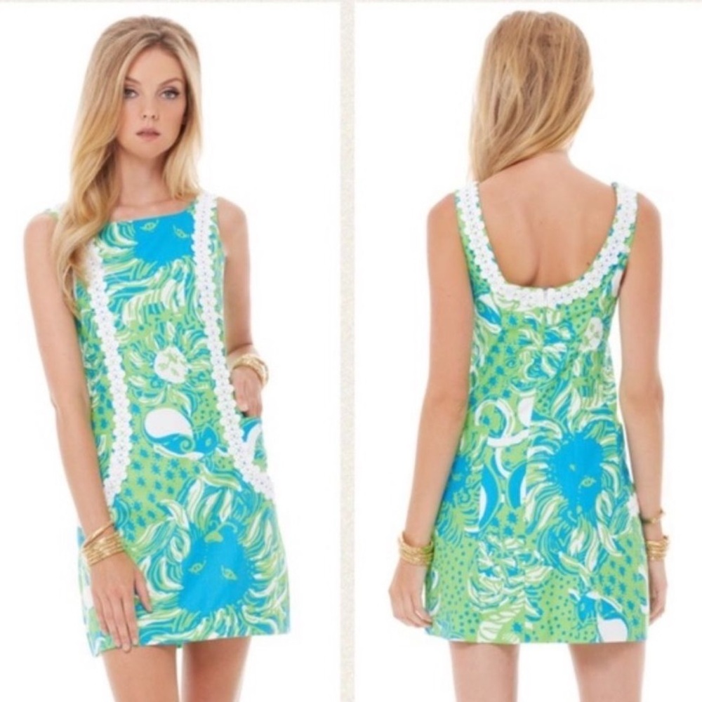 Lilly Pulitzer Liz Shift Dress Roar Of The Jungle
